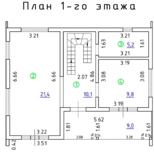 Двухэтажный дом Барнхаус Средний — изображение 3